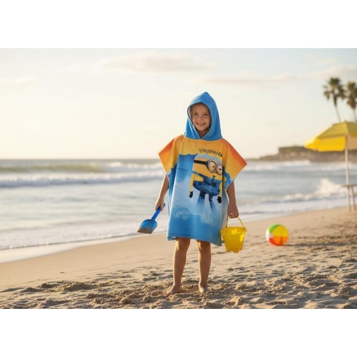 Poncho de Bain à Capuche Minions Beach Bum