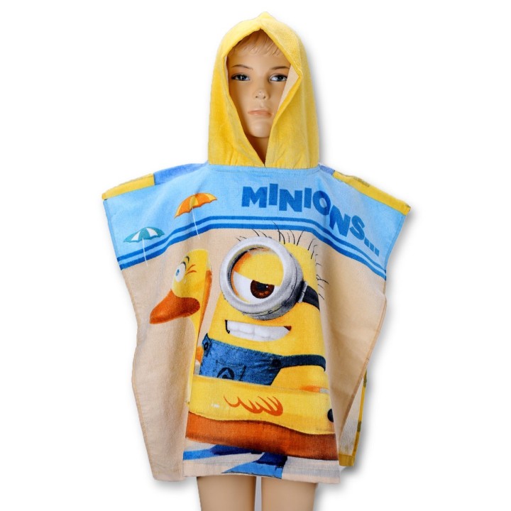 Poncho de Bain à Capuche Minions Beach Bum