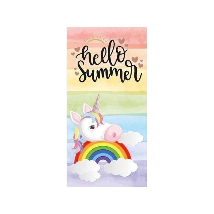 Drap de plage ou drap de bain Licorne