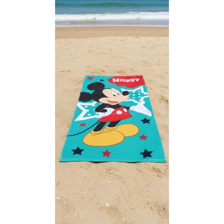 Drap de plage Mickey en coton