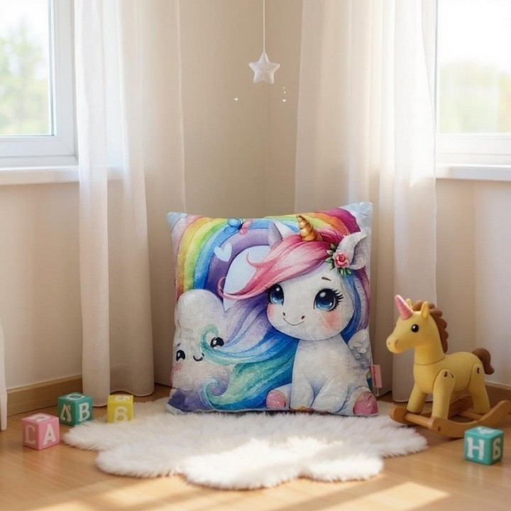 Coussin Licorne 38 cm