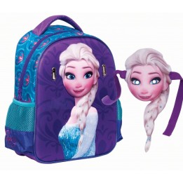Sac à Dos La Reine des Neiges 3D avec Masque 34 cm