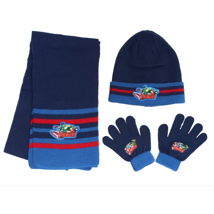 Ensemble de Bonnet Gants Echarpe Avengers
