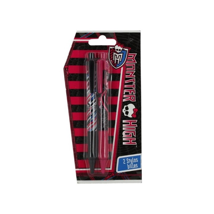 Set de 2 Stylos à bille Monster High
