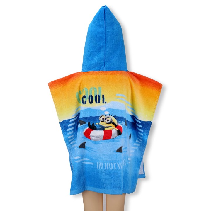Poncho de Bain à Capuche Minions Beach Bum