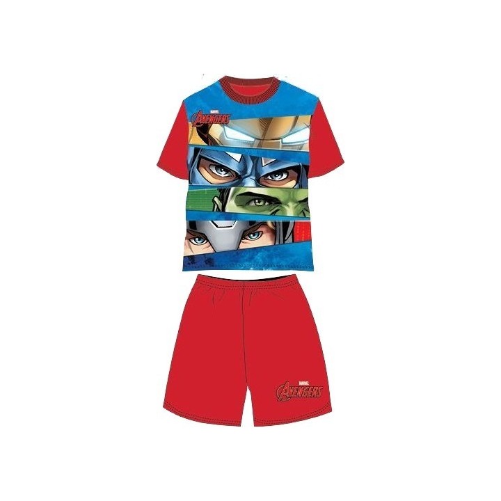 Ensemble Tee-Shirt Short Avengers marvel