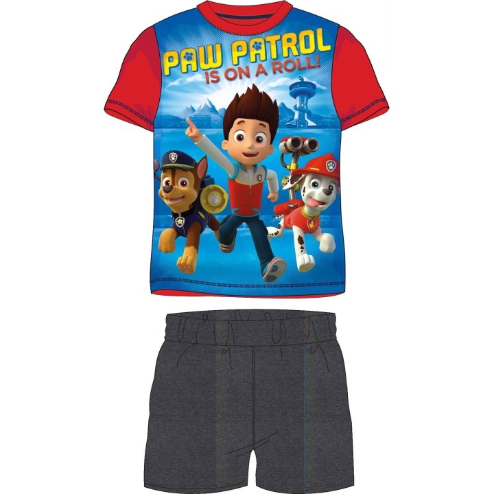 Pyjama Ensemble Tee-shirt Short Pat Patrouille