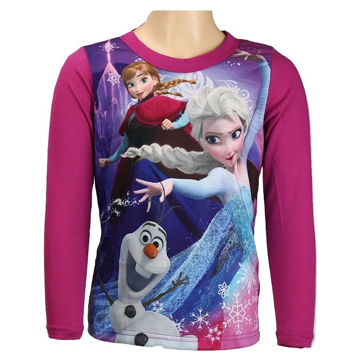 T-Shirt La Reine Des Neiges  Manches Longues 