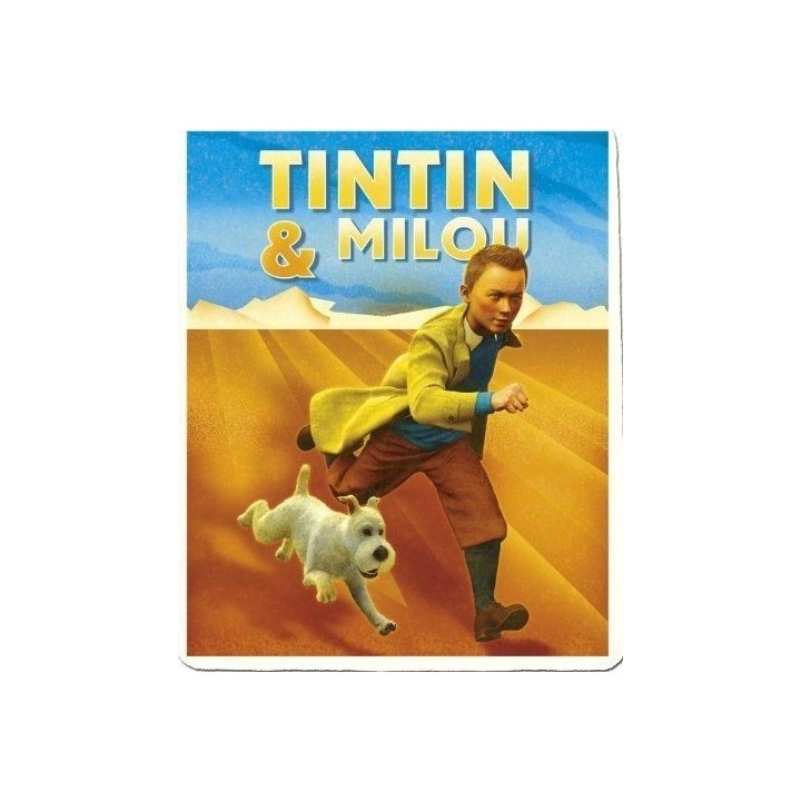 Plaid polaire Tintin et Milou