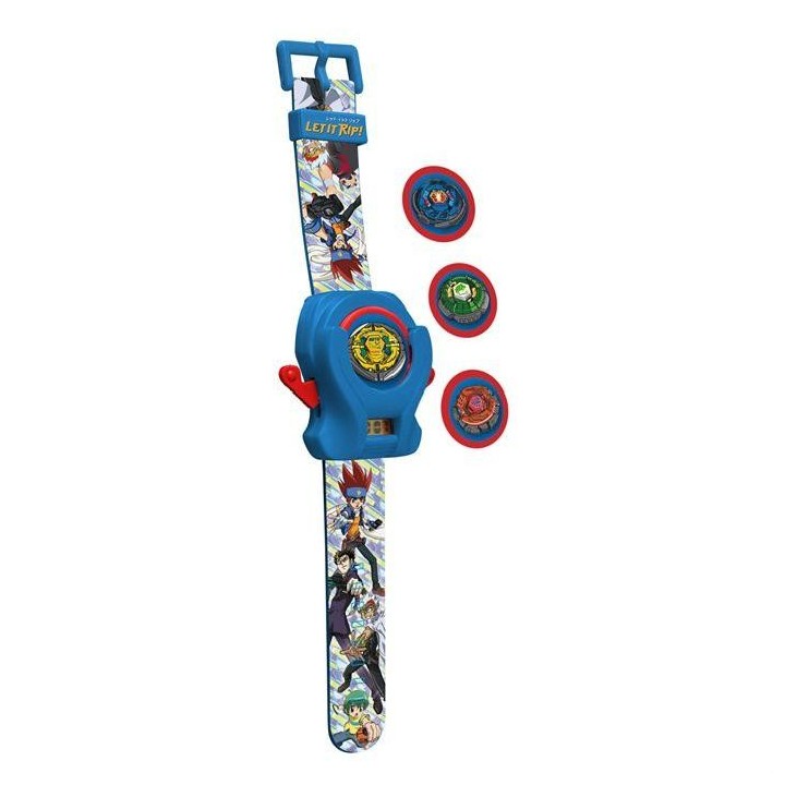 Montre lance disques Beyblade Metal Fusion avec 4 disques