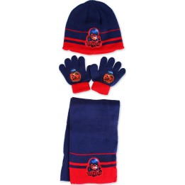 Ensemble Bonnet Gants Echarpes Miraculous - Ladybug
