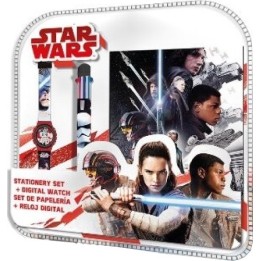 Set Star Wars Bloc Note + montre + stylo 6 couleurs