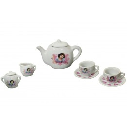 Service a thé 9 pièces princesse disney en porcelaine