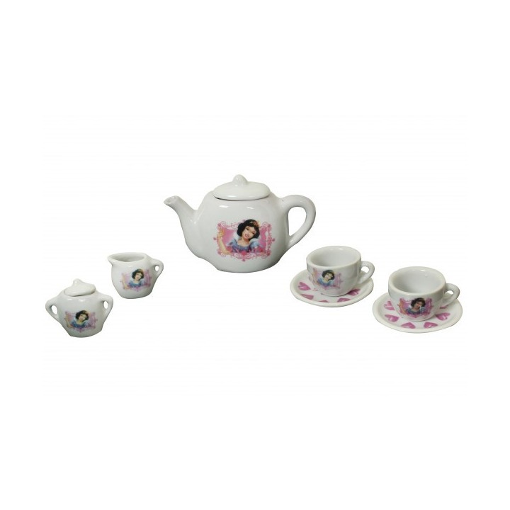 Service a thé 9 pièces princesse disney en porcelaine