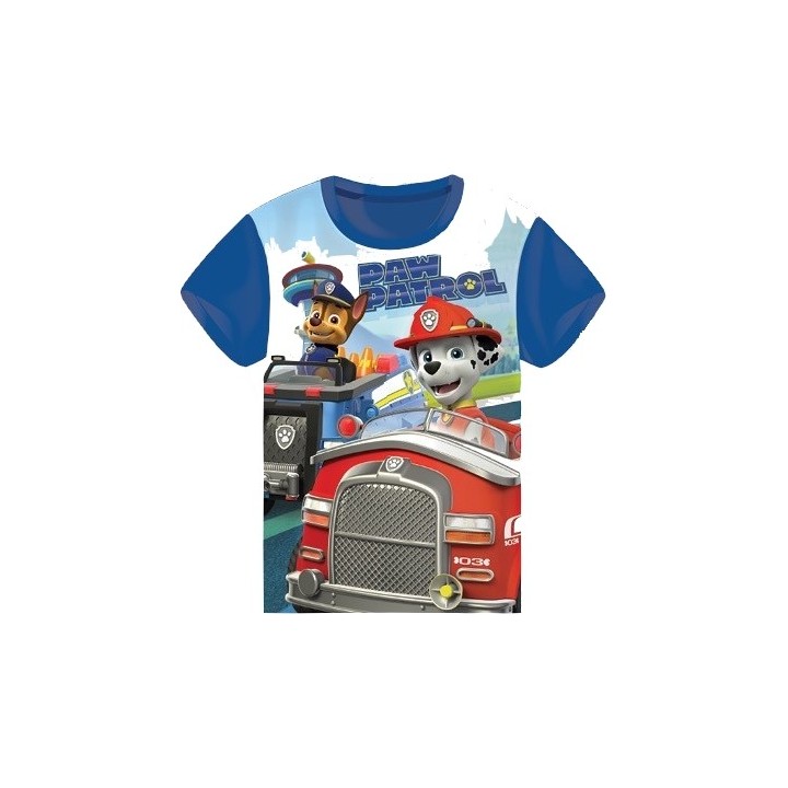 Tee shirt manches courtes  paw patrol garcon