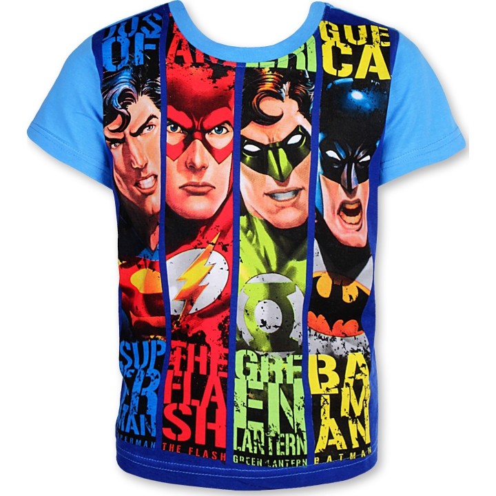 Tee-shirt Manches Courtes la ligue des justiciers
