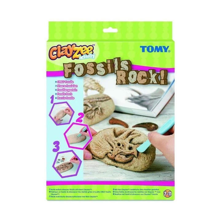 Tomy - Clayzee - 71490 - Loisir Créatif - Coffret Coffret Crea'Fossile
