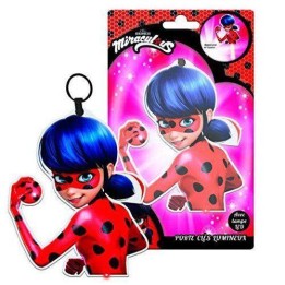 porte clés lumineux led Miraculous en pvc 11cm