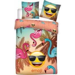Housse de couette Emoji avec Taie d'oreiller