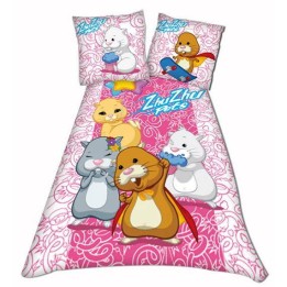 ZHU ZHU PETS - Parure de lit Pink