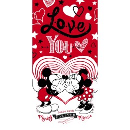 Serviette de Plage minnie et mickey