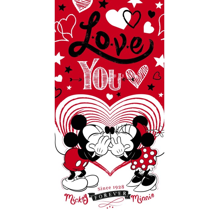 Serviette de Plage minnie et mickey