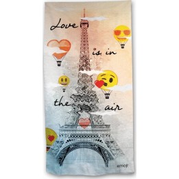 Serviette de Plage Emoji paris