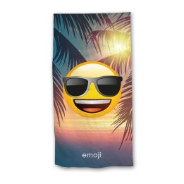 Serviette de Plage Emoji en vacance