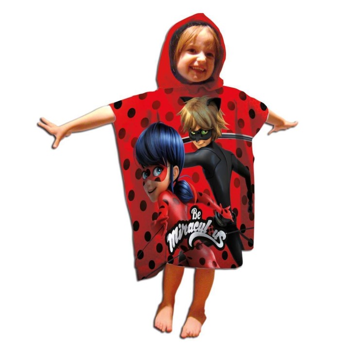 Poncho de Bain à Capuche miraculous