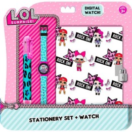 Set Lol Surprise  Journal intime + montre + stylo 6 couleurs