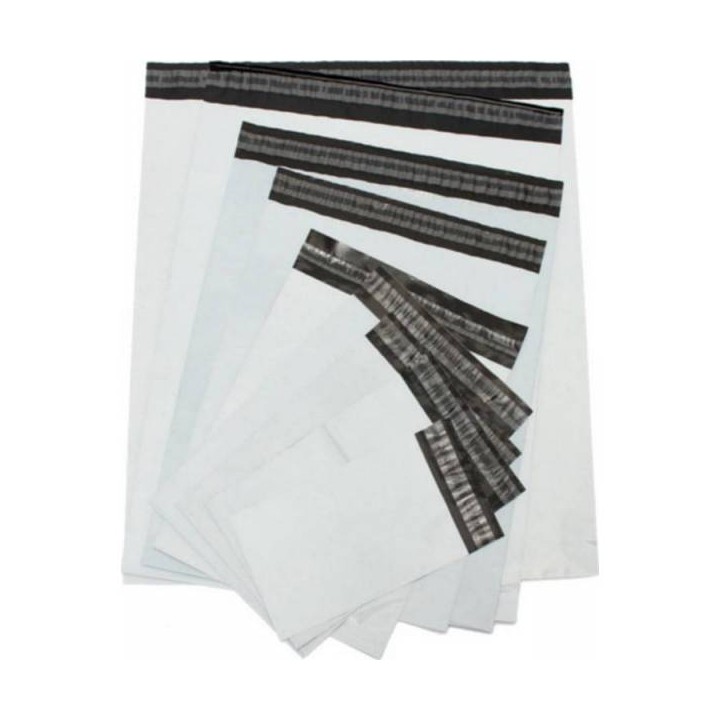 enveloppe plastique d'expédition blanches   - pochette d'expédition