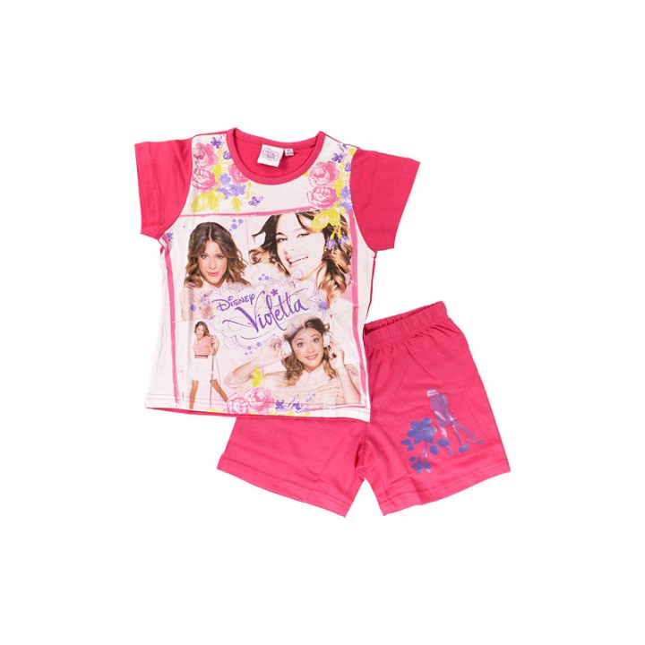 Pyjama Ensemble Tee-shirt / Short violetta