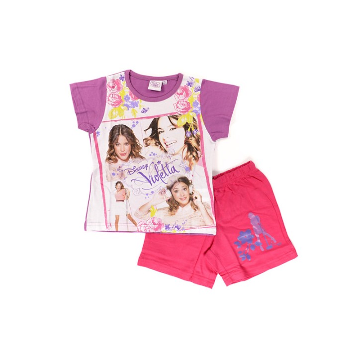 Pyjama Ensemble Tee-shirt / Short violetta