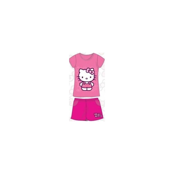 Ensemble T-Shirt et Short de Plage Hello Kitty
