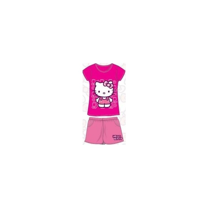 Ensemble T-Shirt et Short de Plage Hello Kitty