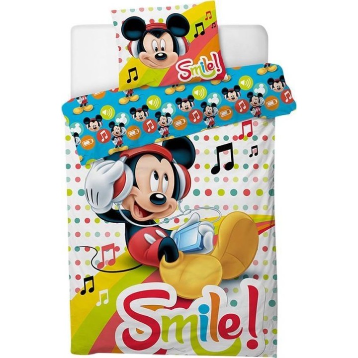 Parure housse de couette Mickey Music Disney