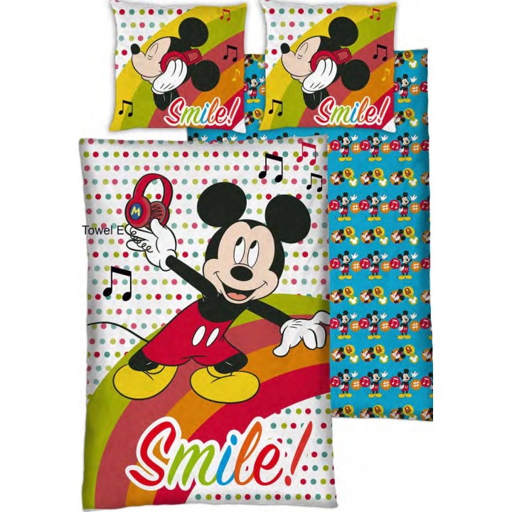 Parure housse de couette Mickey Music Disney