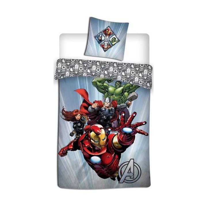 Parure housse de couette marvel avengers