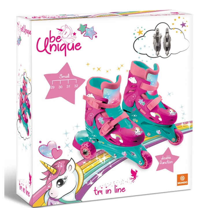 Patins En Ligne - 3 Roues évolutifs 2 en 1 en Licorne