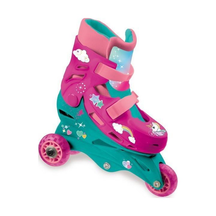 Patins En Ligne - 3 Roues évolutifs 2 en 1 en Licorne