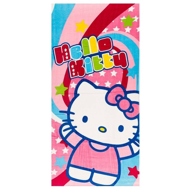 Drap de plage coton gm Hello Kitty