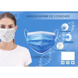 Masque de Protection 3 Plis Norme EN146813
