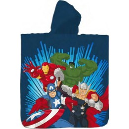 Poncho de bain Avengers  à capuche en coton