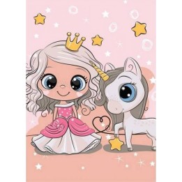 Plaid Polaire Licorne