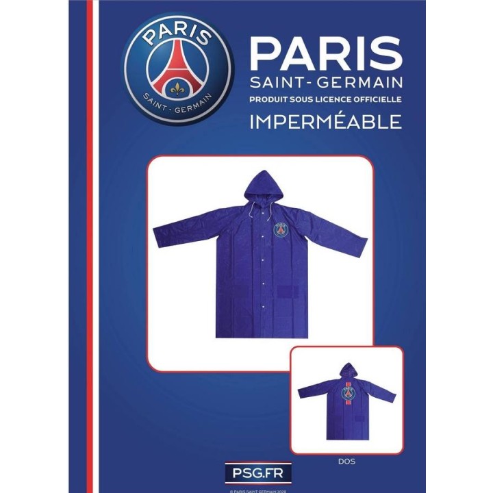 Imperméable de pluie Paris Saint-Germain en bleu
