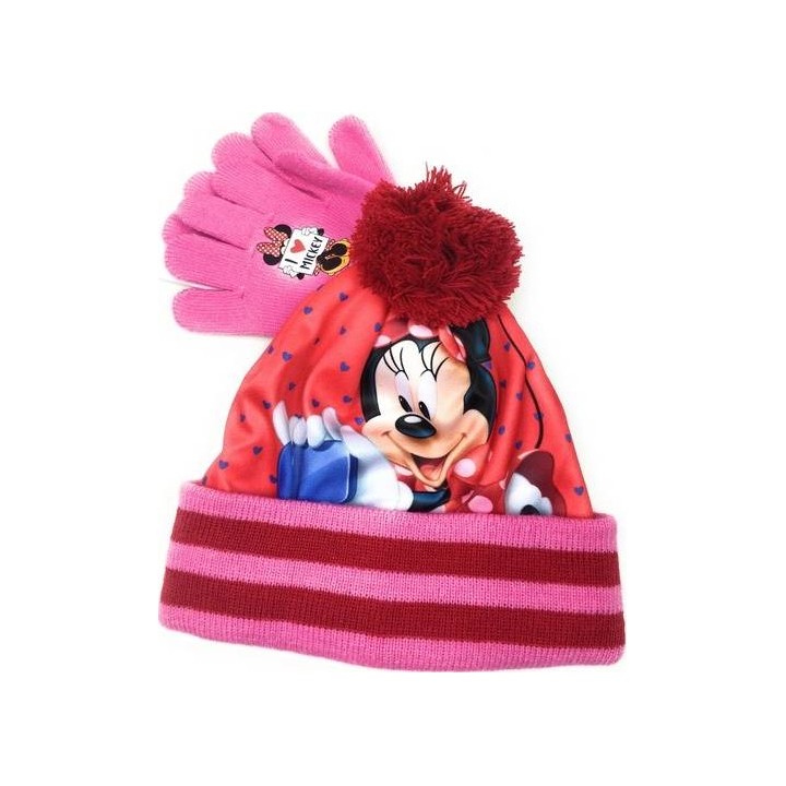 SSet Bonnet et Gants Minnie Disney Sublimation