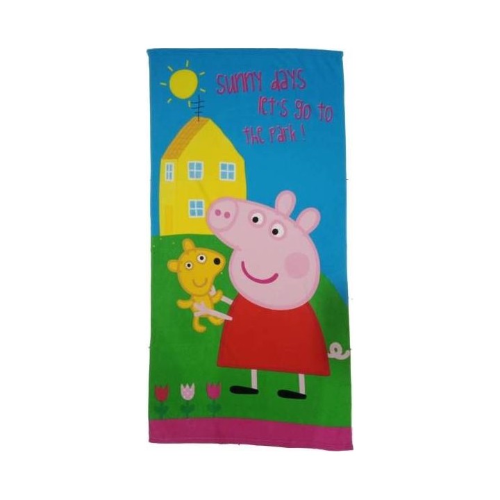 Drap de plage ou Serviette de bain Peppa Pig