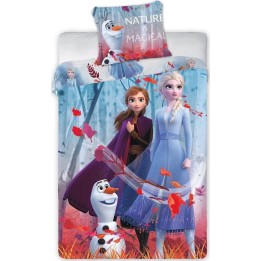 Housse de couette frozen 2  disney avec Taie d'oreiller