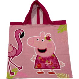 Poncho de bain Peppa Pig à capuche