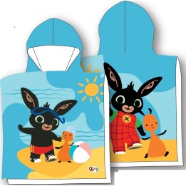 Poncho de bain  Bing à capuche